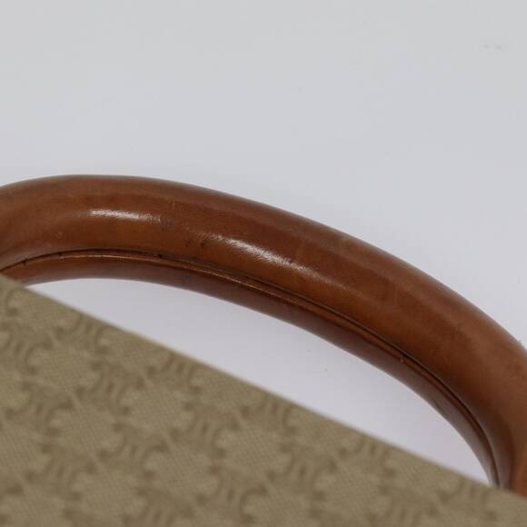 CELINE Macadam Canvas Attache Case Beige Brown Gold - Picture 15 of 16